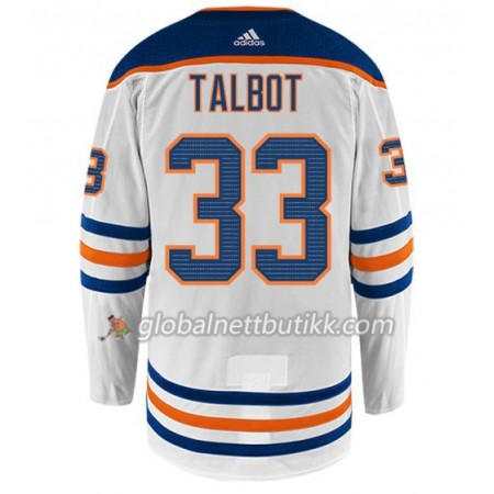 Edmonton Oilers Hockeydrakt CAM TALBOT 33 Hvit Adidas Authentic - Herre
